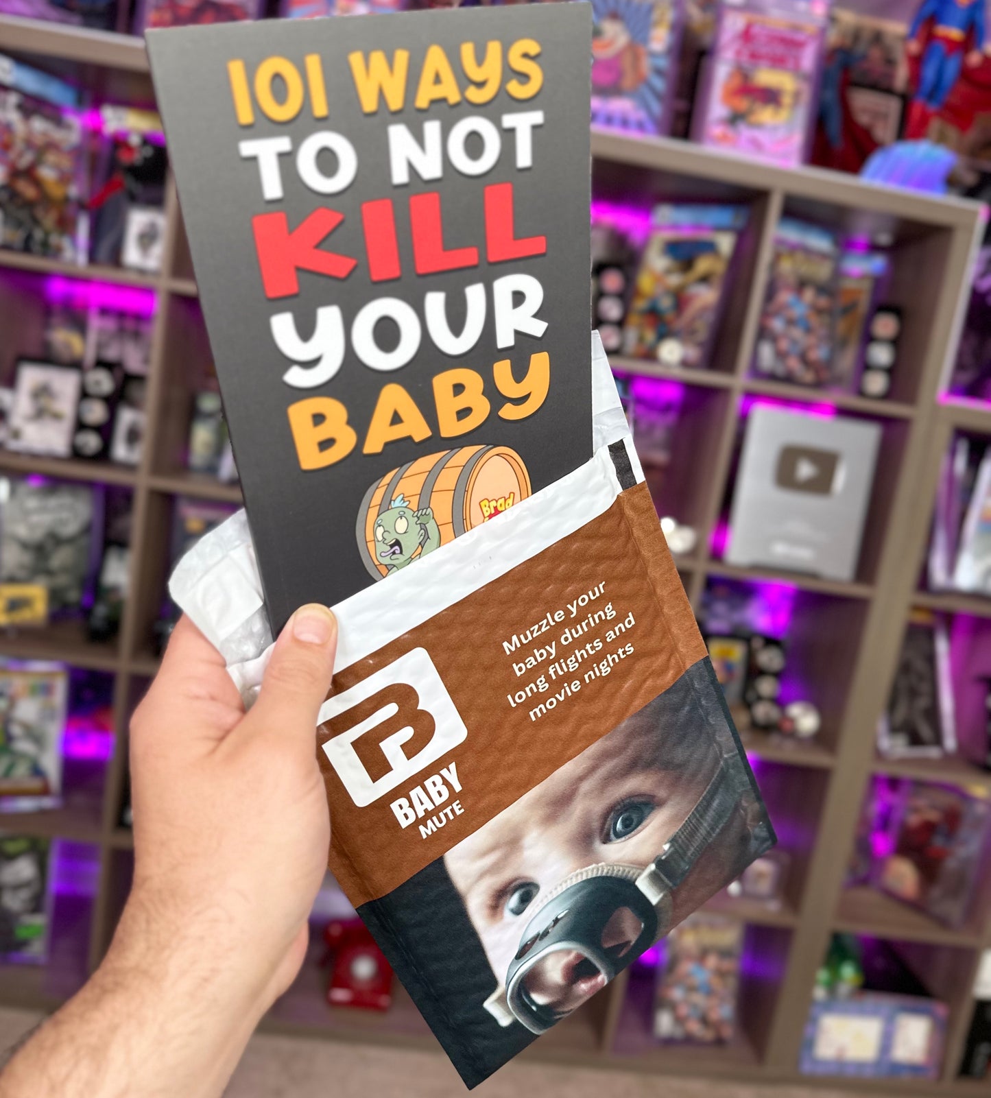 Baby Shower Dad Gift : Baby Mute Envelope and Dead Baby Book