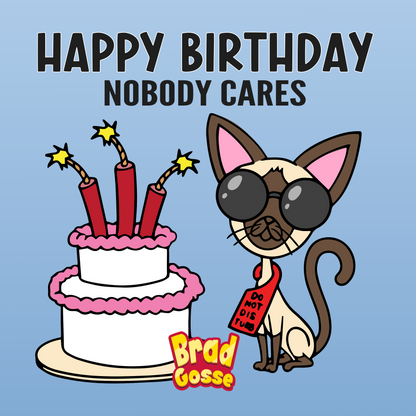 Happy Birthday: Nobody Cares - Flat Cover Image