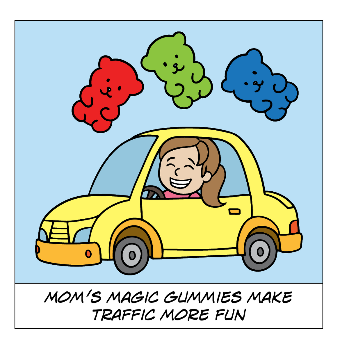 Mom's Magic Gummies: Make Traffic More Fun - Interior Page 1