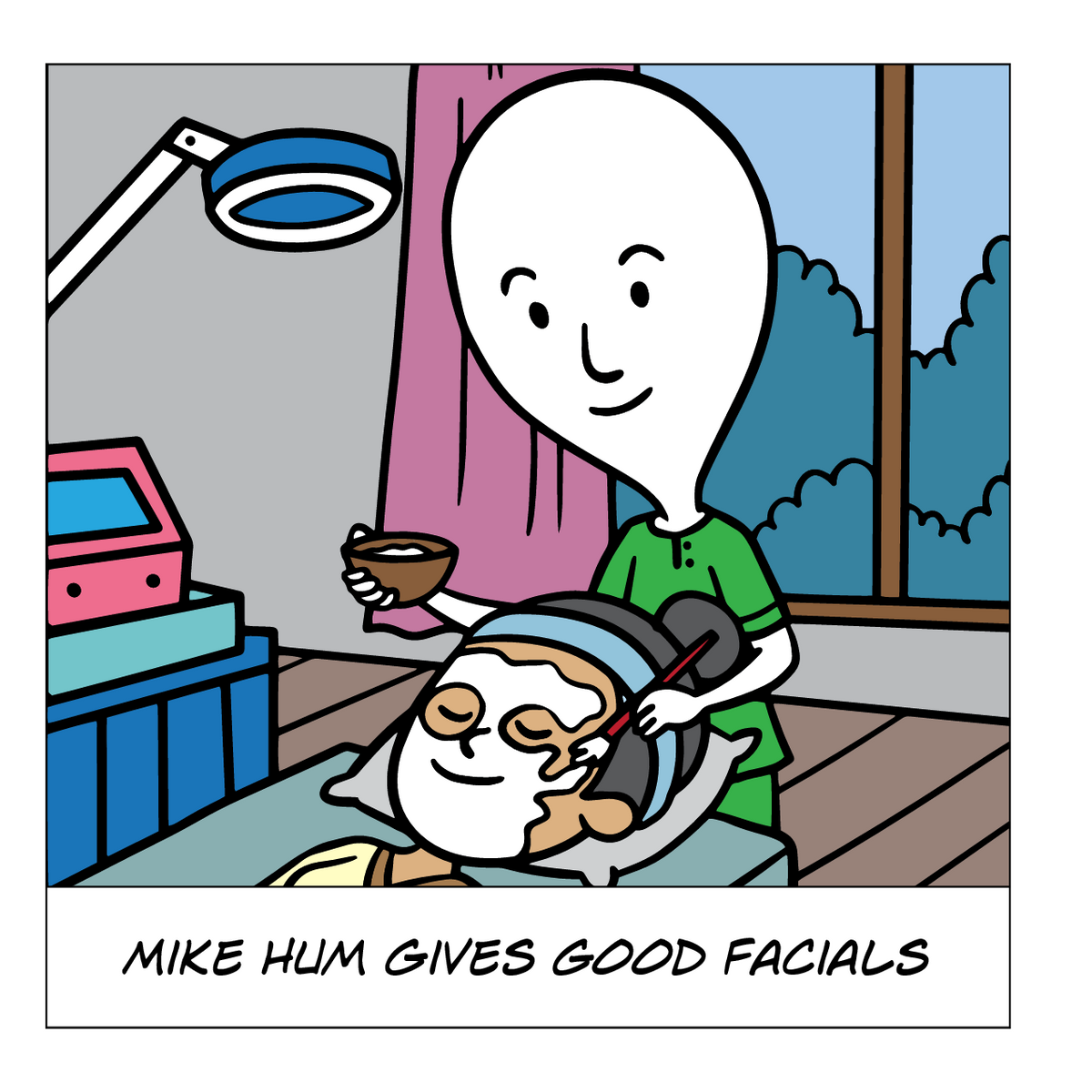Mike Hum Gives Good Facials - Interior Page 1