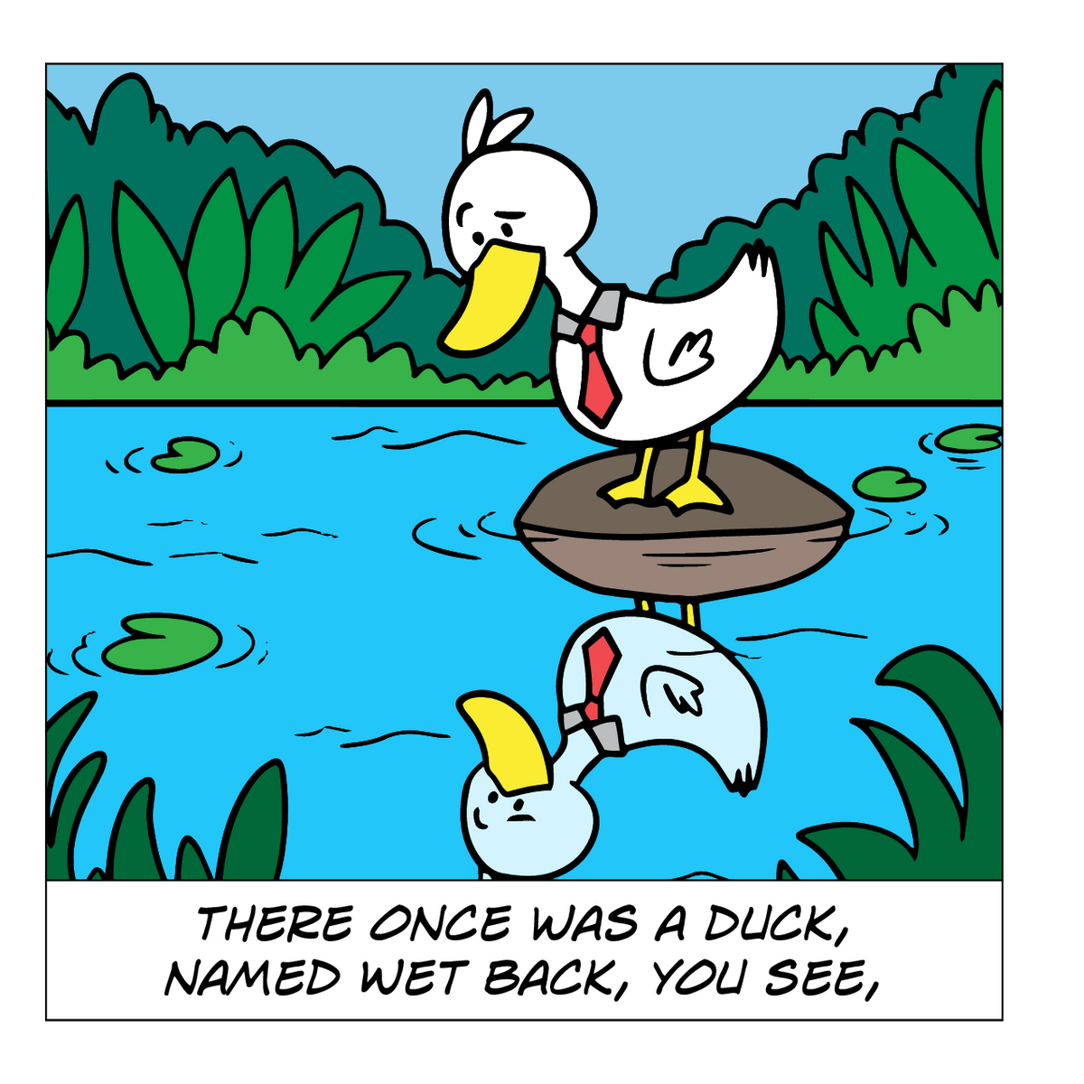 Wet Back The Soggy Duck - Interior Page 1