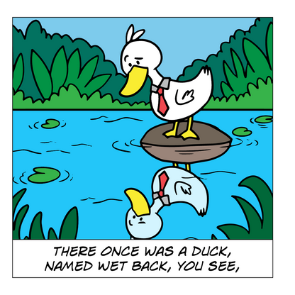 Wet Back The Soggy Duck - Interior Page 1