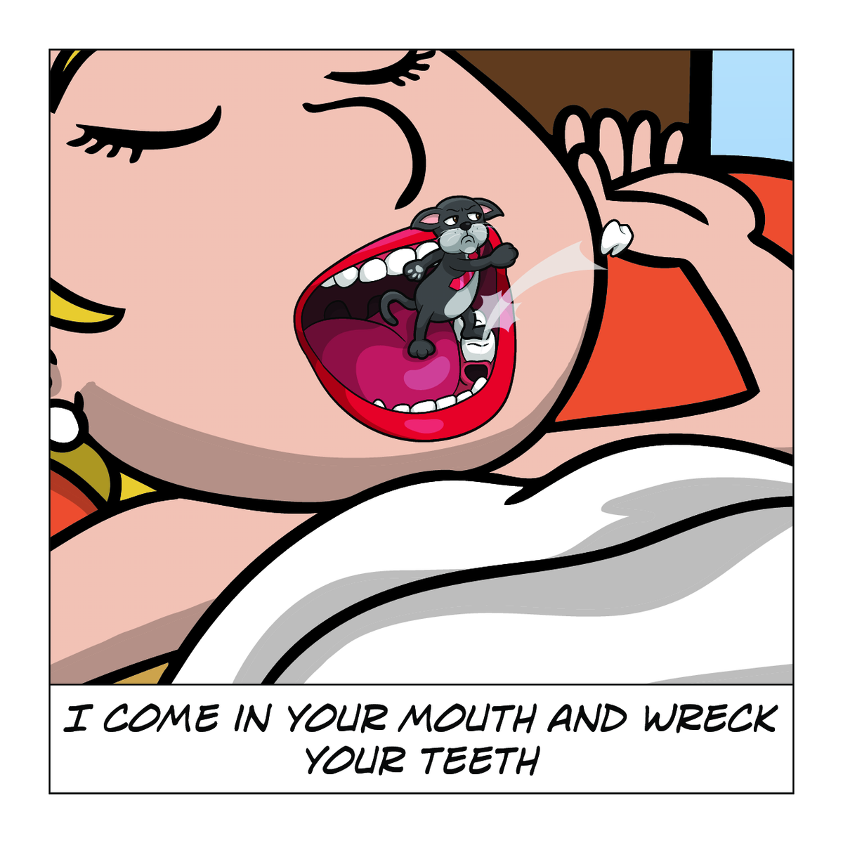 Cavity Cat: He Comes In Your Mouth And Gives You Cavities - Interior Page 4
