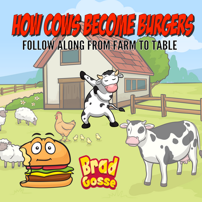 How Cows Become Burgers: Follow Along From Farm To Table - Flat Cover Image
