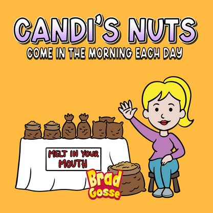 Candi's Nuts: Come in the morning each day - Flat Cover Image