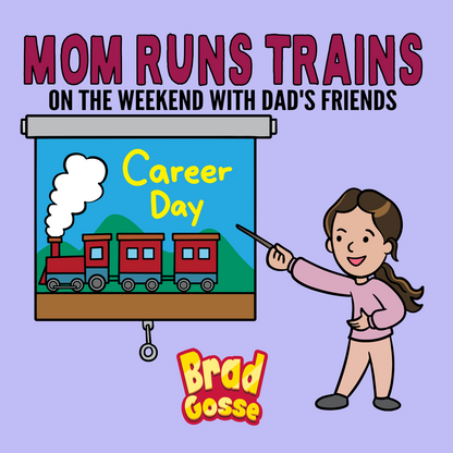 Mom Runs Trains: On the weekend with dad's friends - Flat Cover Image